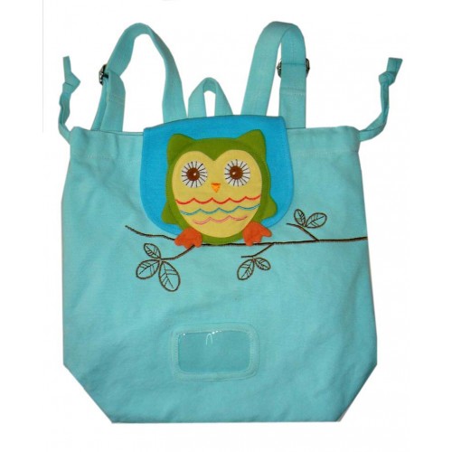 303-lightblue-1_1_3 Owl Swim Bag Pinic Bag Light Blue - Image 1