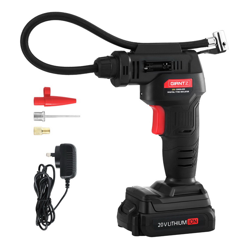 AC-20V-BK-202506021000-00 Giantz 20V Air Compressor 120PSI Electric Portable Air Inflator LED Light - Image 1