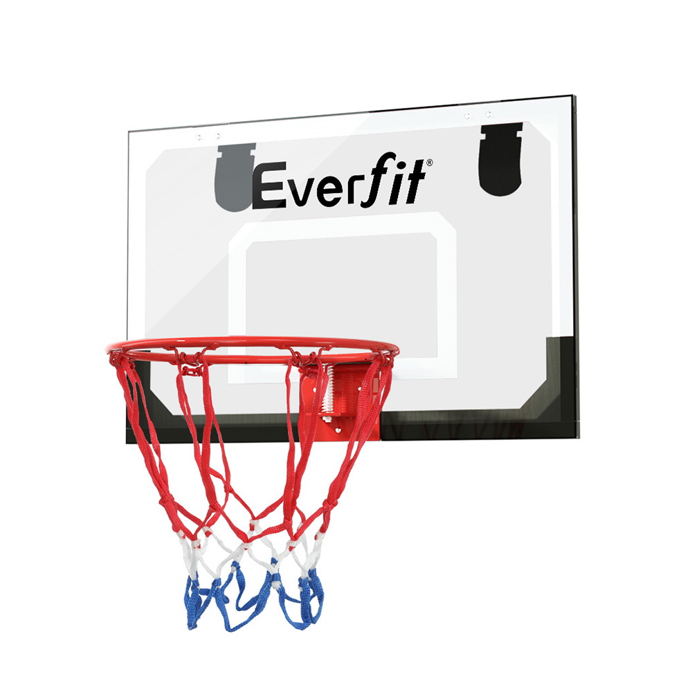 BAS-HOOP-D23-WHBK-139214-00 Everfit 23" Mini Basketball Hoop Backboard Door Wall Mounted Sports Kids Black - Image 1