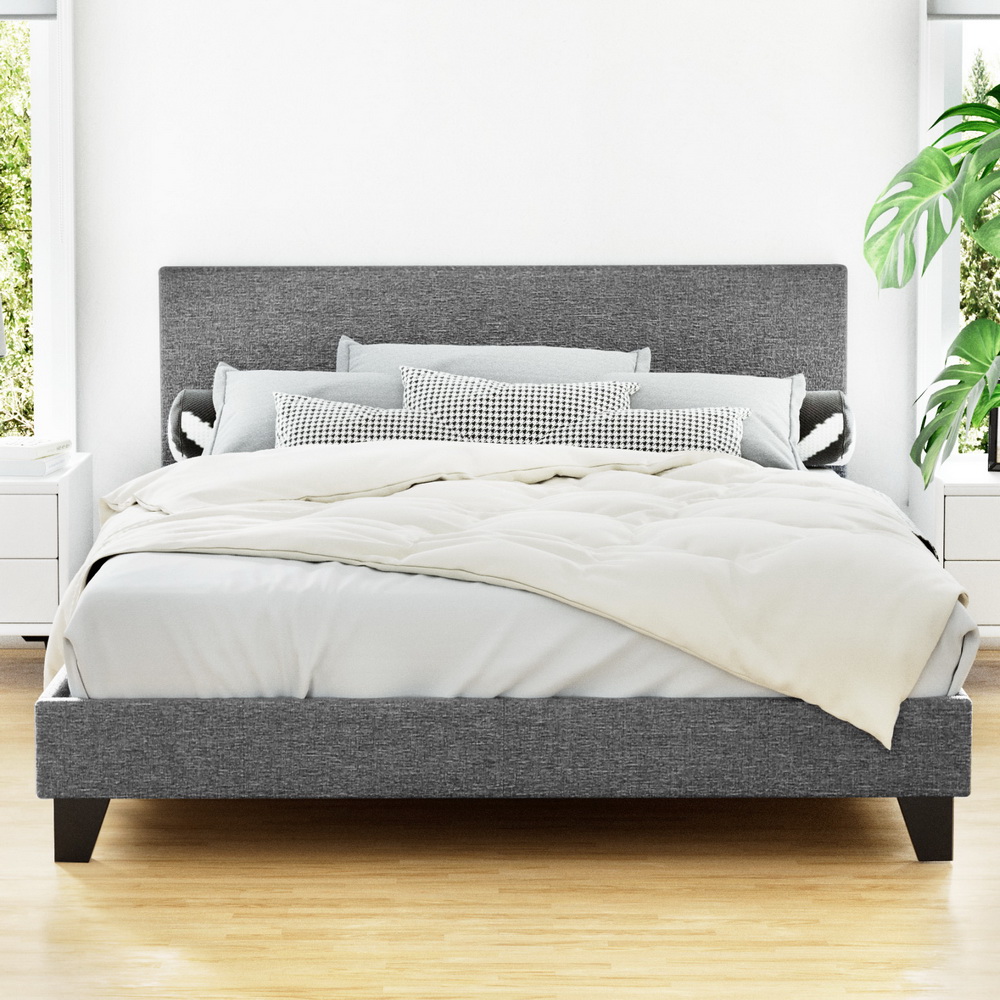 BFRAME-E-NEO-Q-GY-AB-202502281430-00 Artiss Bed Frame Queen Size Grey NEO - Image 1