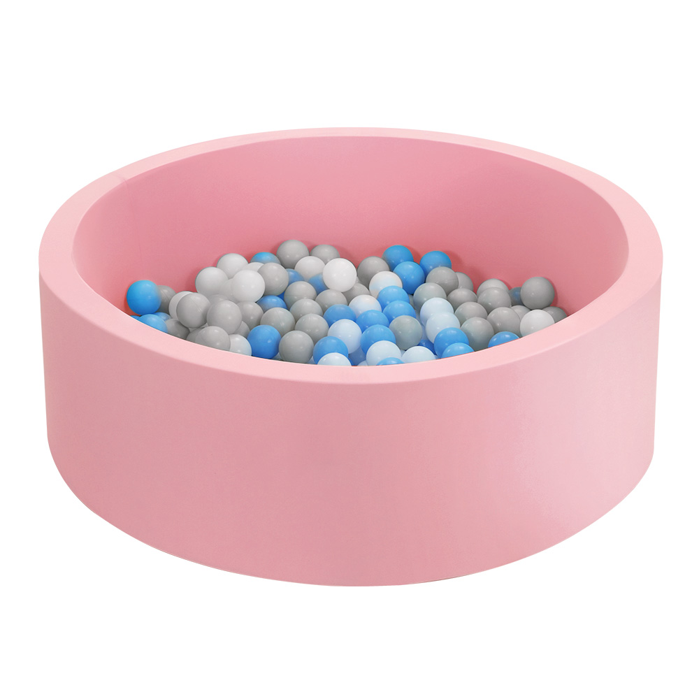 BPOOL-A-7033-PK-00 Keezi Kids Ball Pit 90x30cm Ocean Foam Play Pool Barrier Toys Children Pink - Image 1