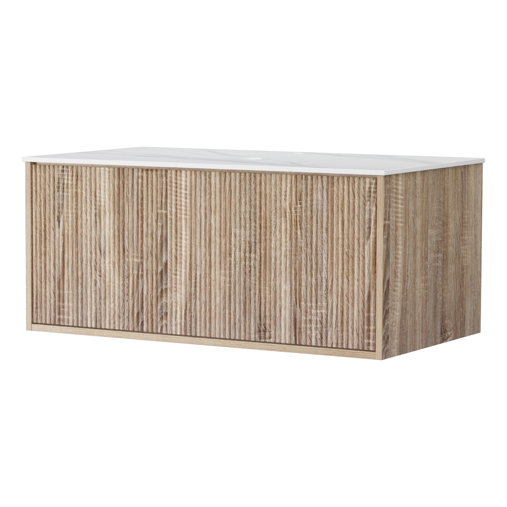 BV-CA-FLU01-900-WD-ABC-202505131405-00 Cefito Vanity Unit 915mm with Basin Oak - Image 1