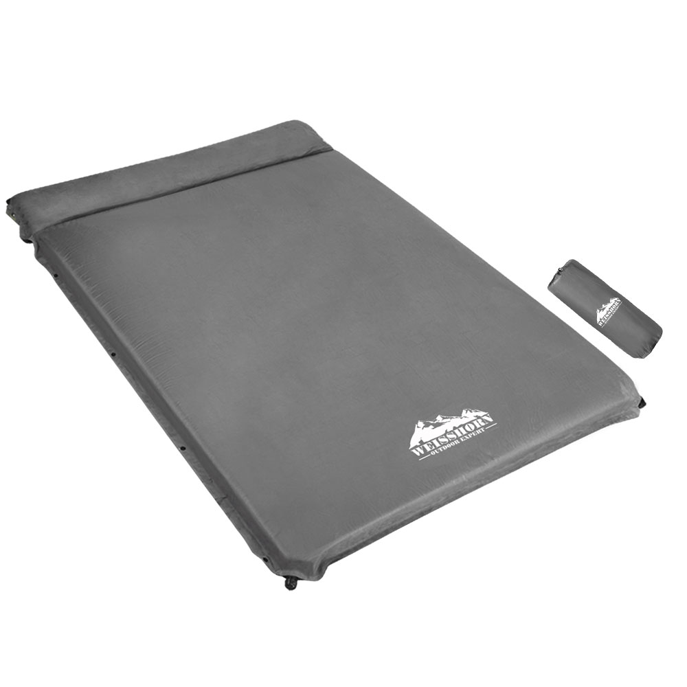 CAMP-MAT-INF-DF-GREY-10222-00 Weisshorn Self Inflating Mattress - Grey - Image 1