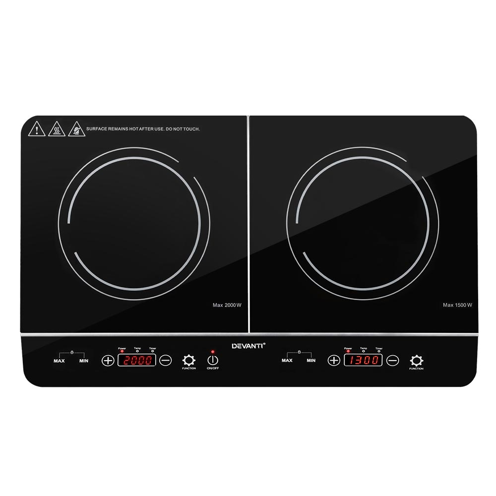 CT-IN-D-YL-DC05-67875-00 Devanti Induction Cooktop 60cm Portable Cooker - Image 1