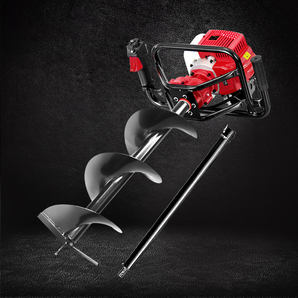 DI-EE-RDBK-AUG300-202502282018-00 Giantz 92CC Post Hole Digger 300mm Petrol Drill Extension Bits Auger - Image 1