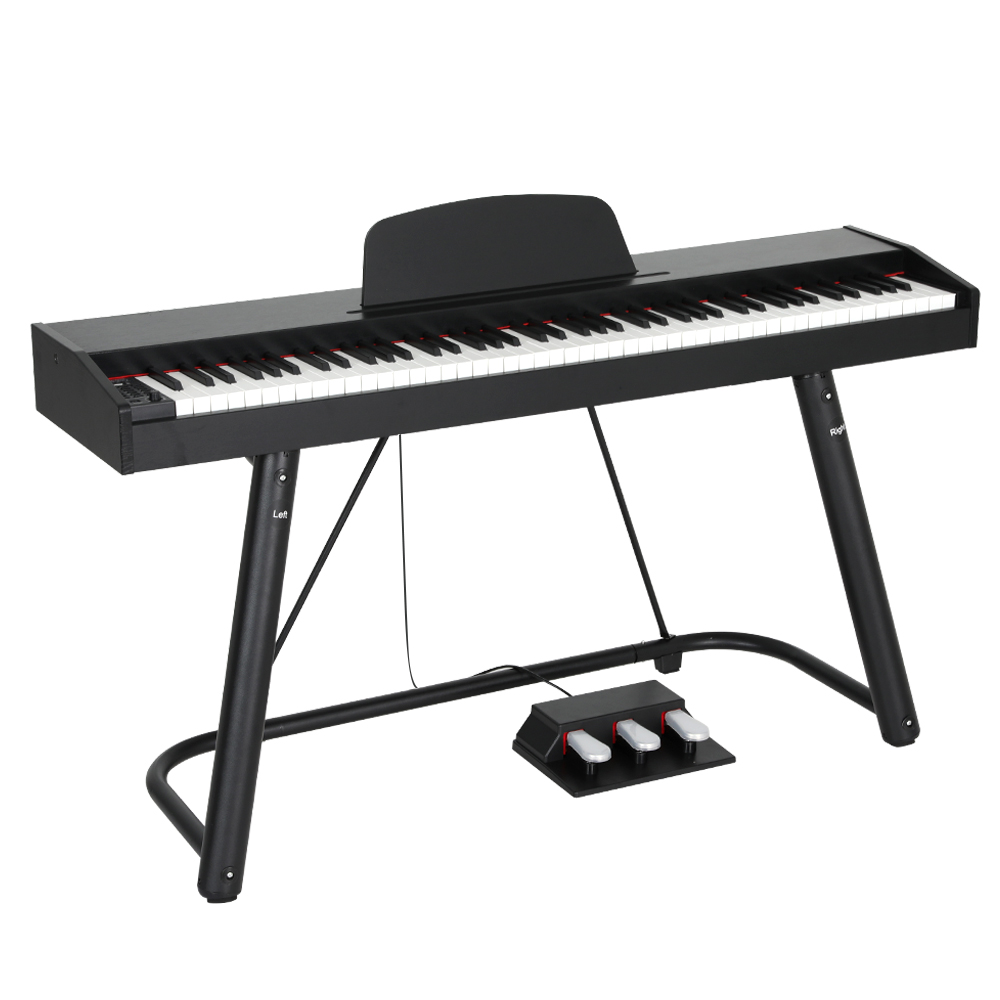 EK-WP-88-BK-94846-00 Alpha 88 Keys Electronic Piano Keyboard Digital Electric w/ Stand Semi-Weighted - Image 1