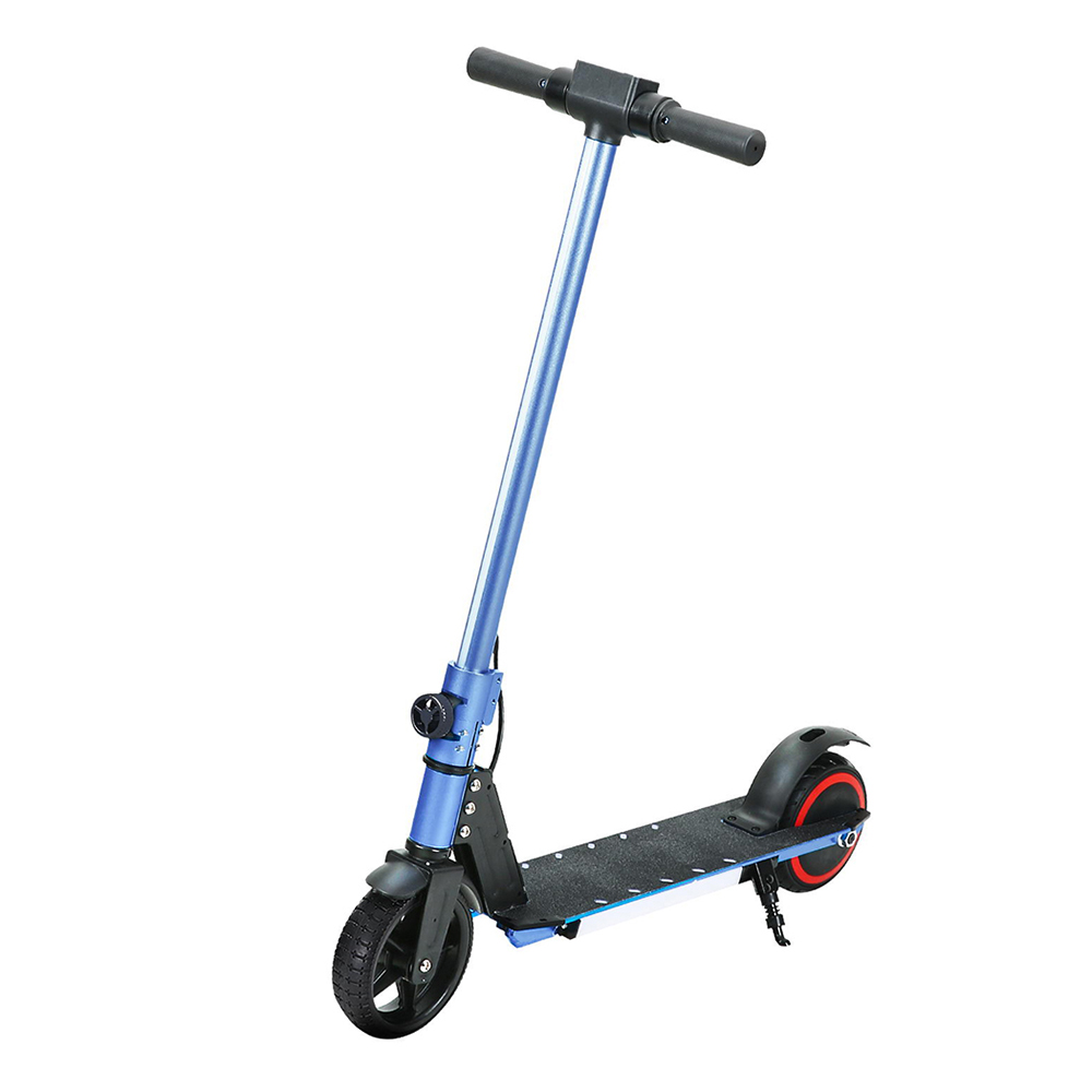 ESC-S32-6-BL-202503061006-00 Electric Scooter 130W 16KM/H LED Light Folding Portable Riding Commuter Blue - Image 1