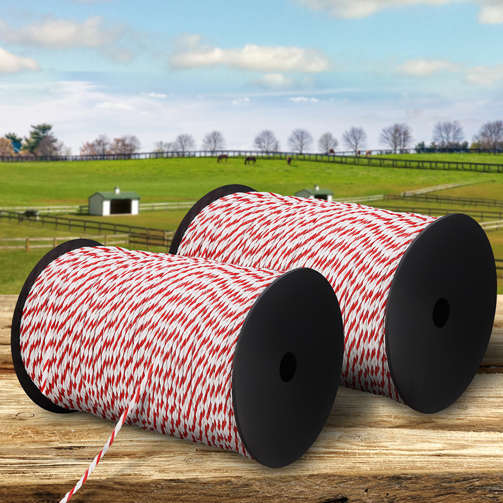 FIK-ROPE-500MX2-202502281904-00 Giantz Electric Fence Poly Rope 2x 500M - Image 1