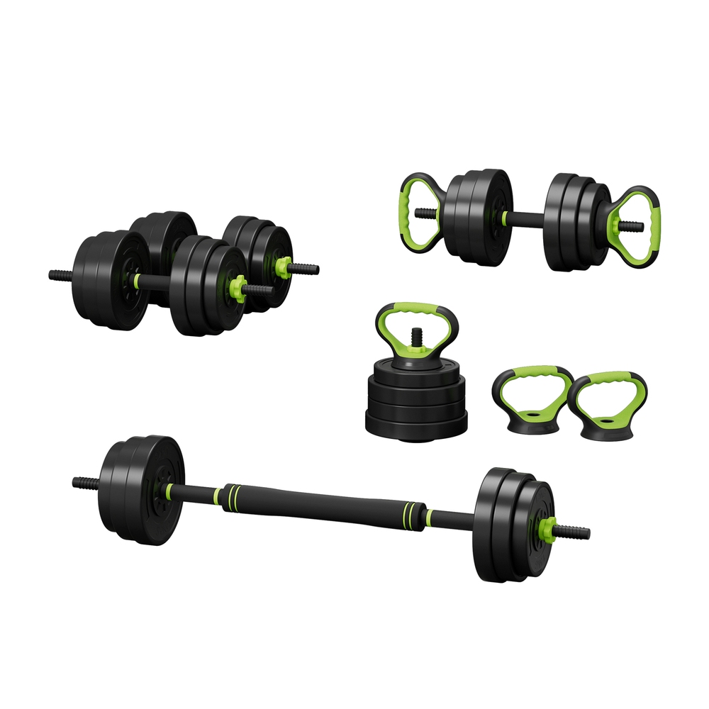 FIT-K-DB-25KG-161800-00 Everfit 25kg Adjustable Dumbbells Set Kettle Bell Weight Plates Barbells Gym - Image 1