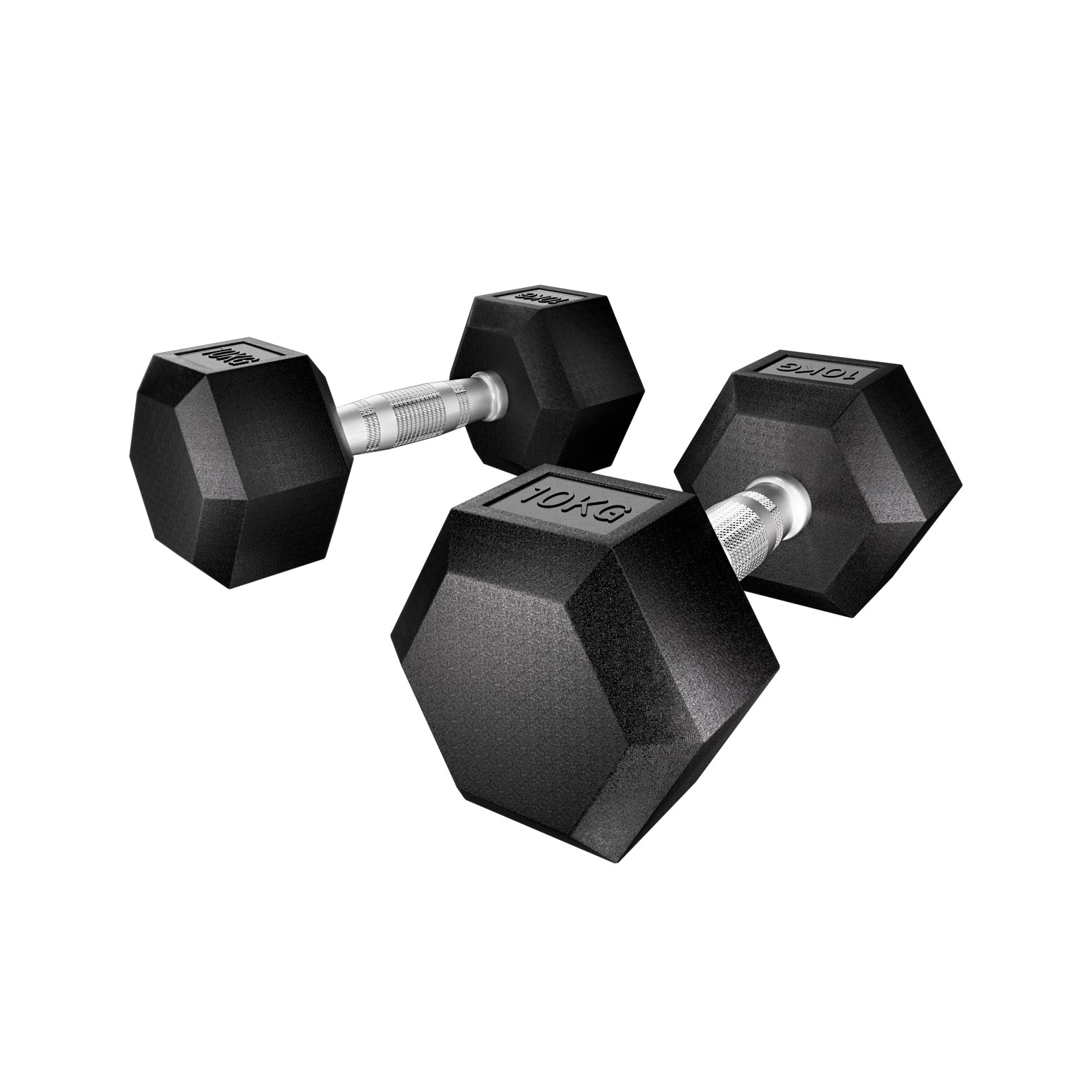 FIT-K-DB-HEX-20KG-159061-00 Everfit 20kg Hex Dumbbells Set Dumbbells Weights Lifting Bench Gym Workout 2x10kg - Image 1