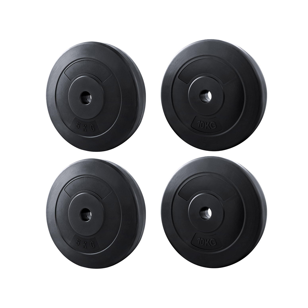 FIT-K-DB-PL-30-205325-00 Everfit 30kg Barbell Weight Plates Standard Home Gym Press Fitness Exercise - Image 1