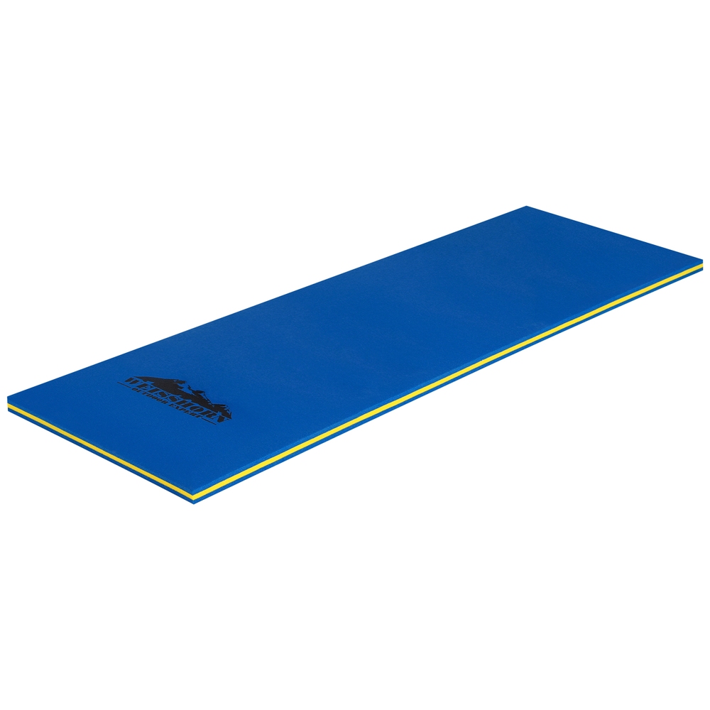FM-55-180-BU-191882-00 Weisshorn Floating Water Mat 55x180cm Foam Pad Swimming Pool Platform Blue - Image 1