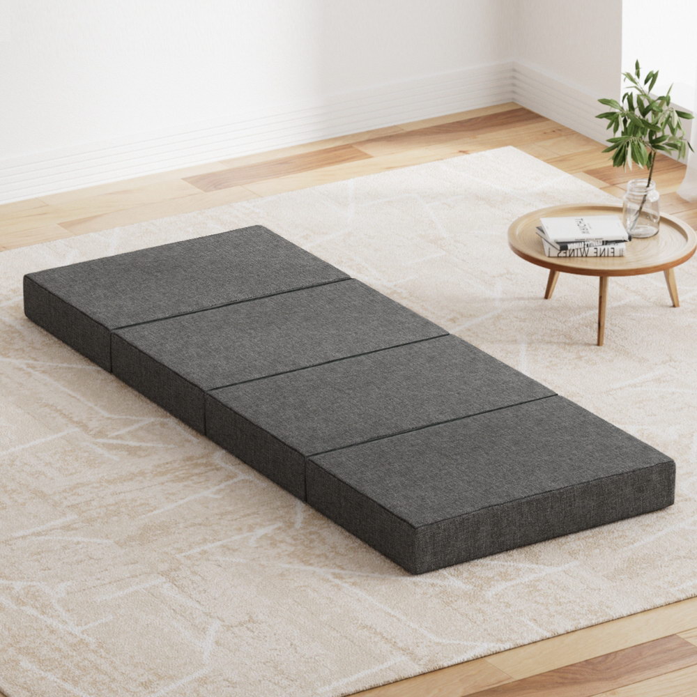 FOAM-MFM-RAFA-GY-21184-06 Giselle Bedding Foldable Mattress Folding Foam Single Grey - Image 1