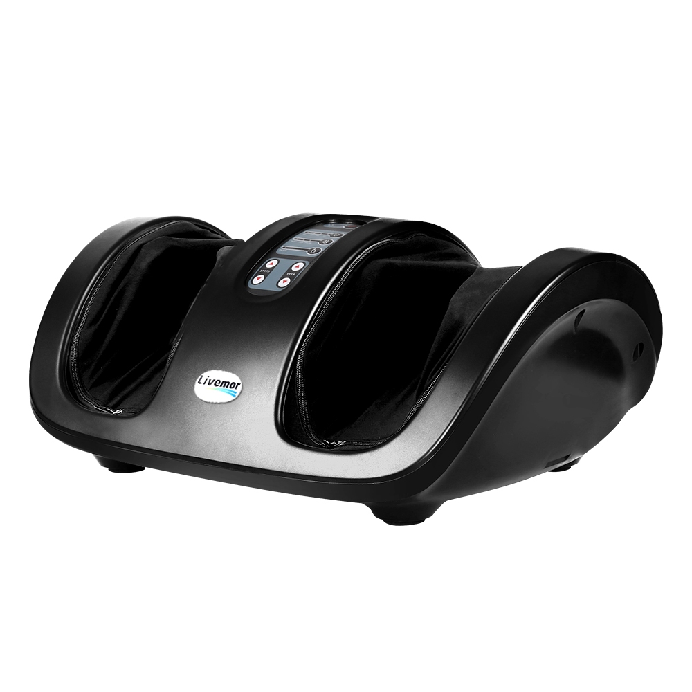 FOOT-MASSAGE-188-BK-00 Livemor Foot Massager Shiatsu Massagers Electric Roller Kneading Leg Black - Image 1