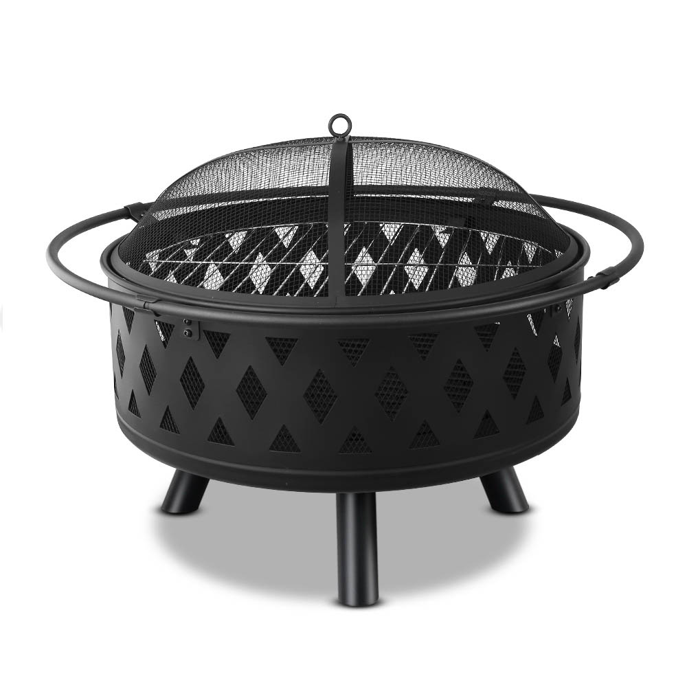 FPIT-DIAMOND-32-00 Grillz Fire Pit BBQ Grill 82cm - Image 1