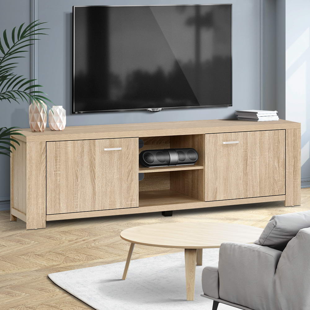 FURNI-N-MAXI-TV160-WD-AB-20784-08 Artiss TV Cabinet Entertainment Unit 160cm Pine Maxi - Image 1