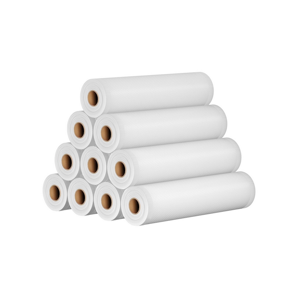 FVS-BAG-28-TPX5-174974-00 10 Rolls Food Vacuum Sealer Bags Storage Saver Heat Sealing Bag Pack 28CMX6M - Image 1