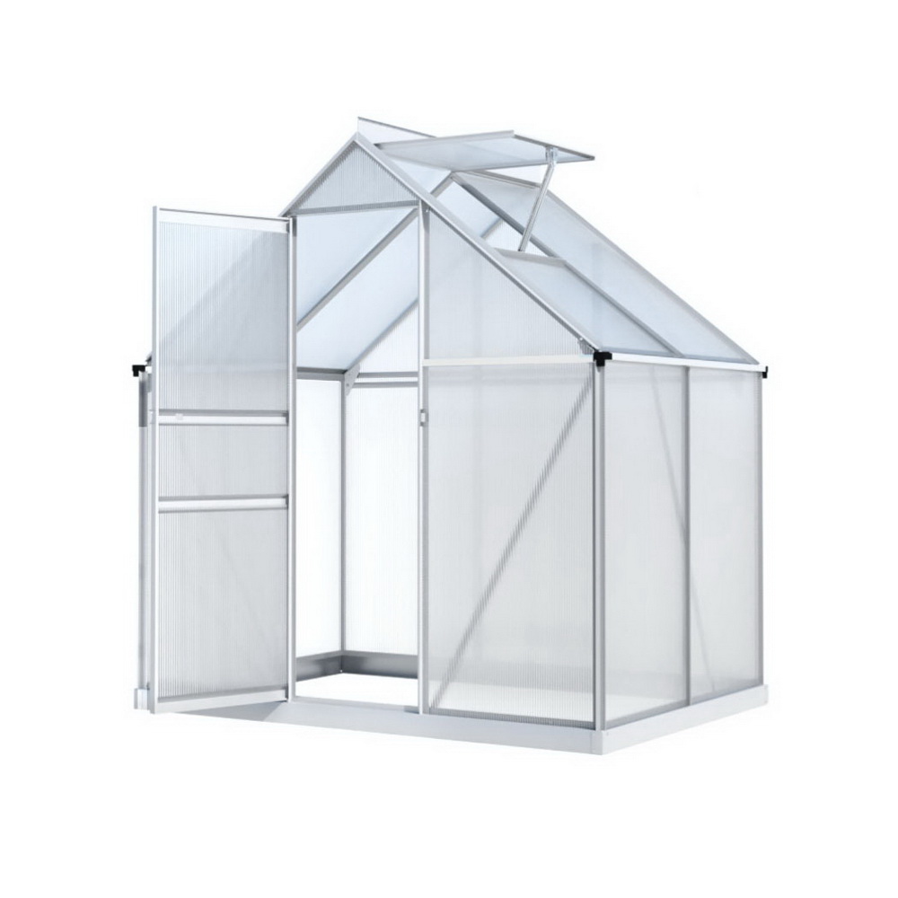 GH-ALU-310X190-TP-AB-216294-00 Green Fingers Greenhouse Aluminium Polycarbonate Premium Garden Storage Shed 3.1Mx1.9Mx2.0M - Image 1