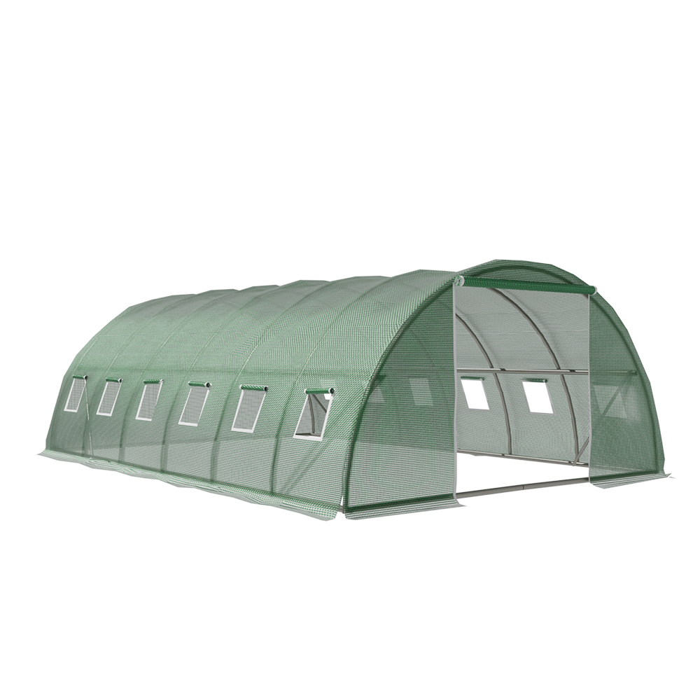 GH-WALK-F-600X400X200-GN-AB-90949-00 Green Fingers Greenhouse 6x4x2M Walk in Green House Tunnel Plant Garden Shed Dome - Image 1