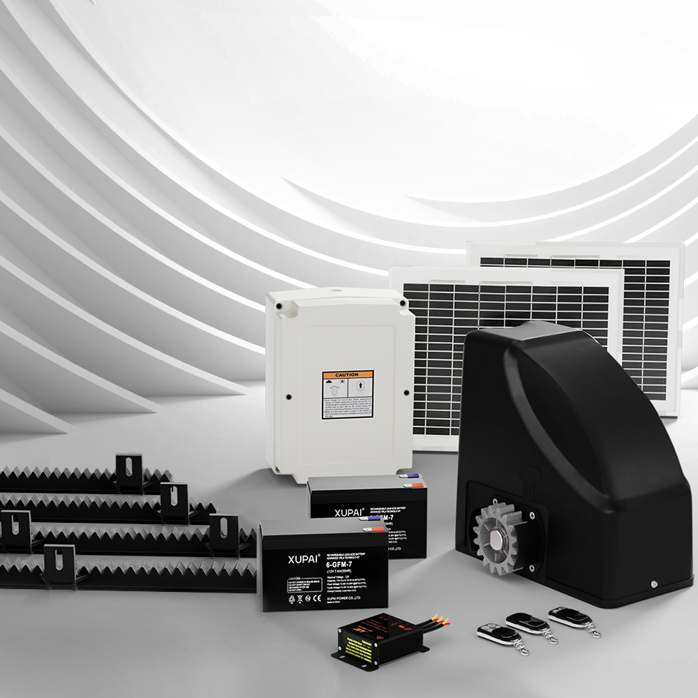 GO-SLIDE-M01-20W-SOLAR-95249-06 Automatic Sliding Gate Opener Kit 20W Solar 4M 600KG - Image 1