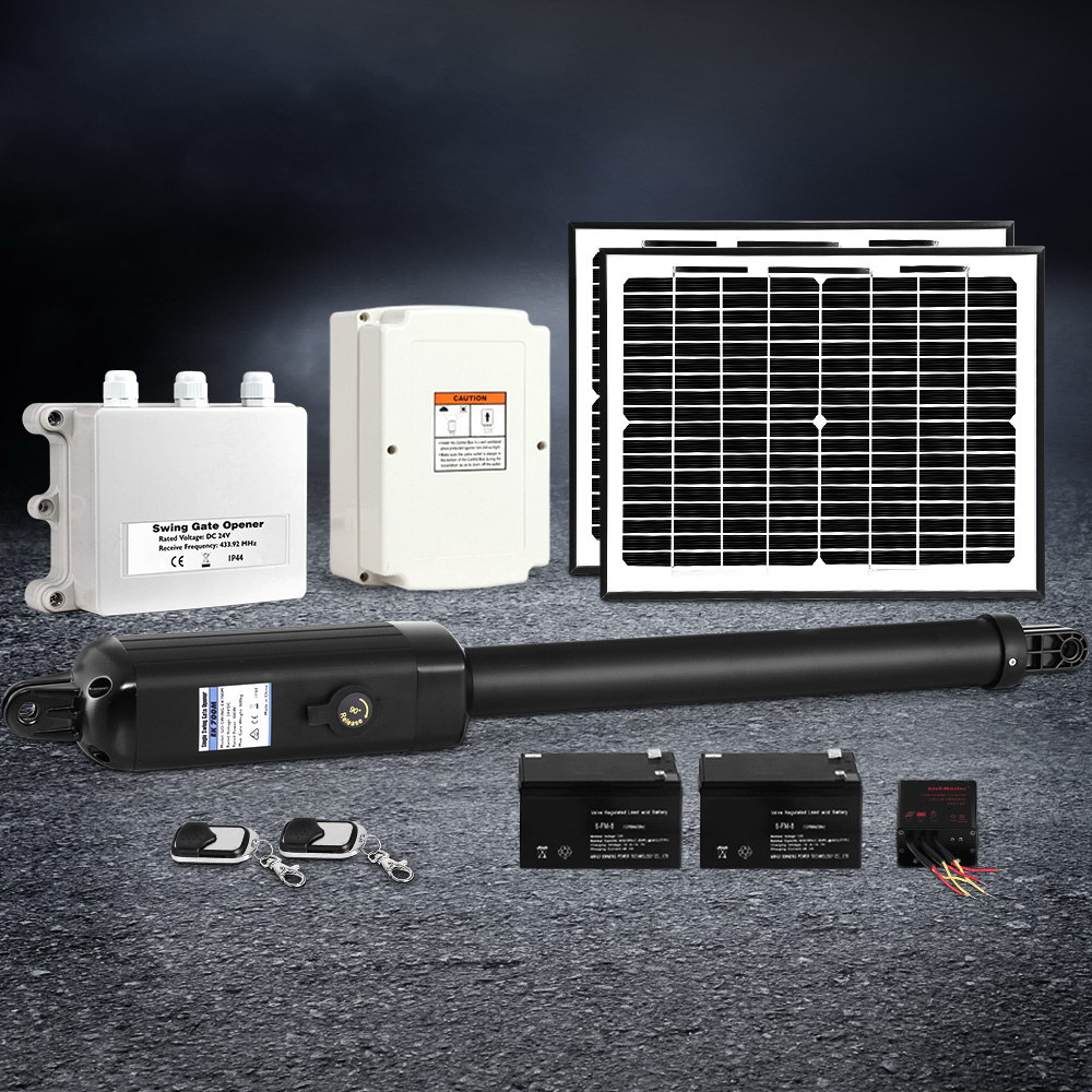 GO-SWING-EK700M-20W-SOLAR-202502281942-00 Single Swing Gate Opener 600KG 20W Solar Panel - Image 1