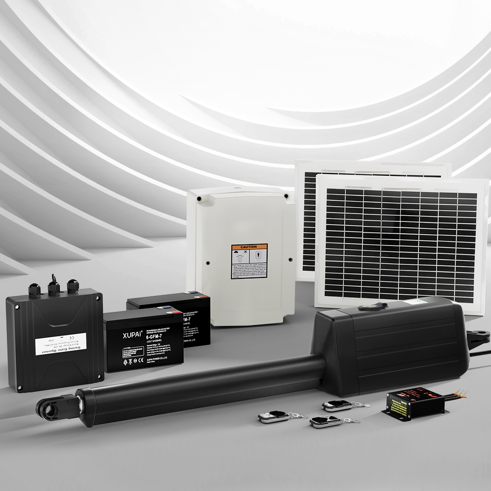 GO-SWING-M01-20W-SOLAR-95246-06 Single Swing Gate Opener 20W Full Solar Power Automatic - Image 1