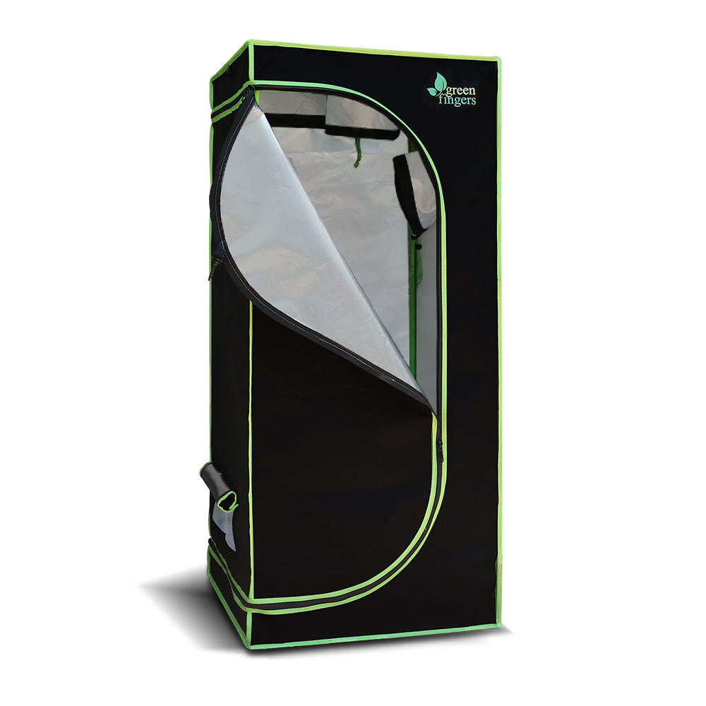 GT-D-80X80X160-00 Green Fingers Grow Tent 80x80x160CM Hydroponics Kit Indoor Plant Room System - Image 1