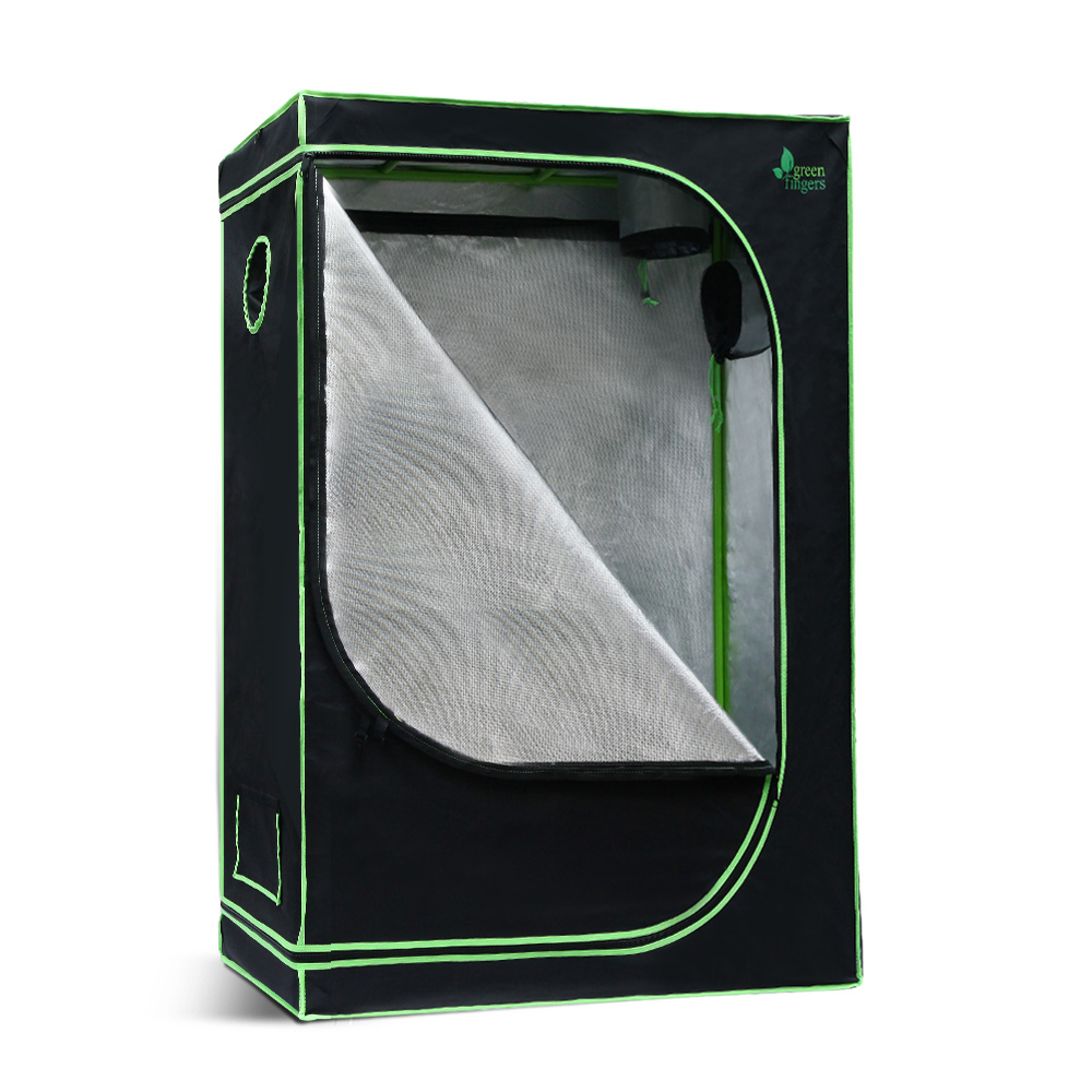 GT-D-90X50X160-00 Green Fingers Grow Tent 90x50x160CM Hydroponics Kit Indoor Plant Room System - Image 1