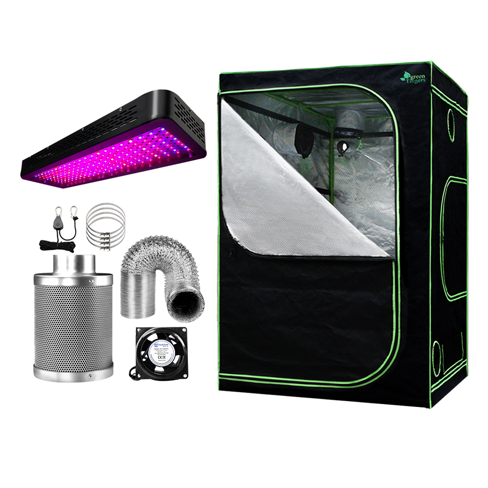 GT-TLK-150X150X200-2000-4IN-00 Green Fingers Grow Tent Light Kit 150x150x200CM 2000W LED 4" Vent Fan,Green Fingers Grow Tent Light Kit LED 2000W Full Spectrum 4" Vent 150x150x200CM - Image 1