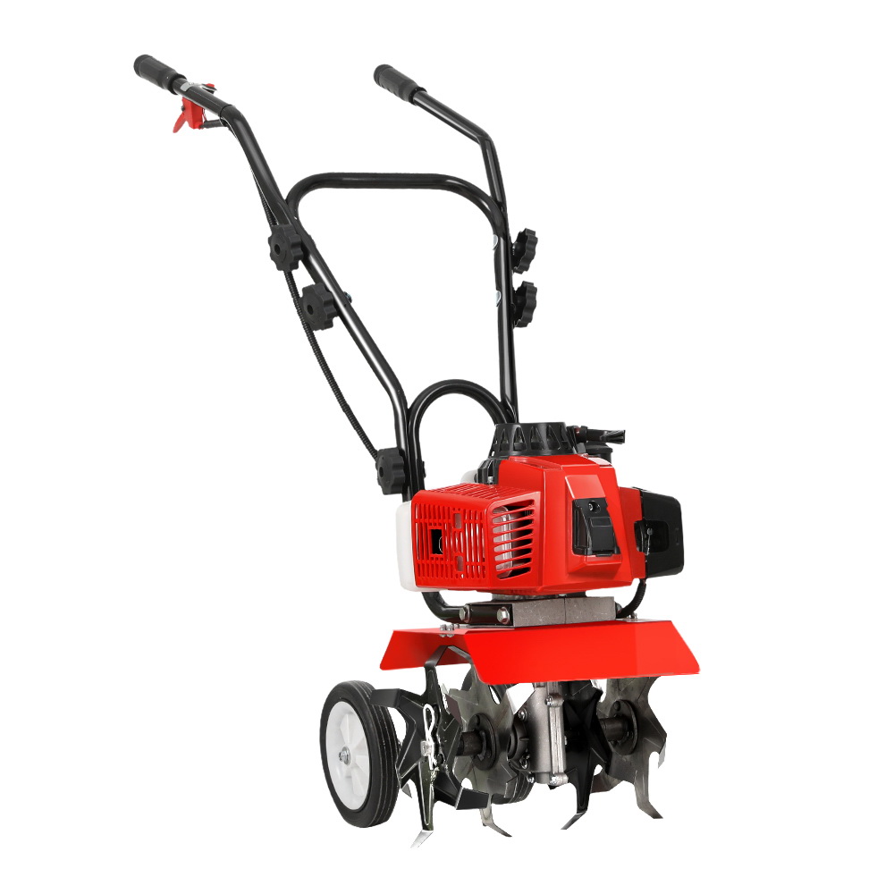 GTC-EITW-6B-N-RD-67890-00 Giantz 88CC Tiller Garden Cultivator Rototiller 4 Blades Soil Plower Rotary Hoe - Image 1