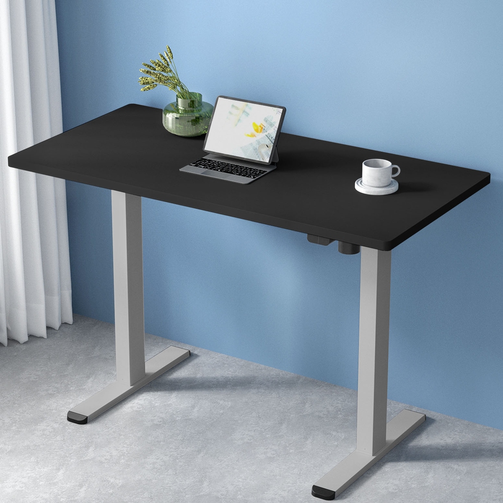 HASD-114G-GYDF-BKDB-140-61862-06 Artiss Standing Desk Motorised 140CM Black - Image 1