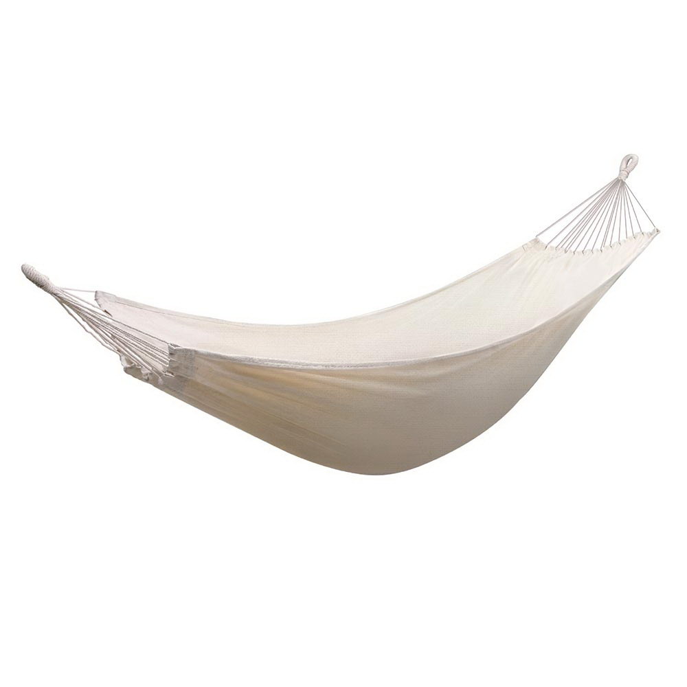 HM-BED-PORT-CREAM-195585-00 Gardeon Hammock Bed w/ Travel Bag Outdoor Lounge Chair Cream - Image 1