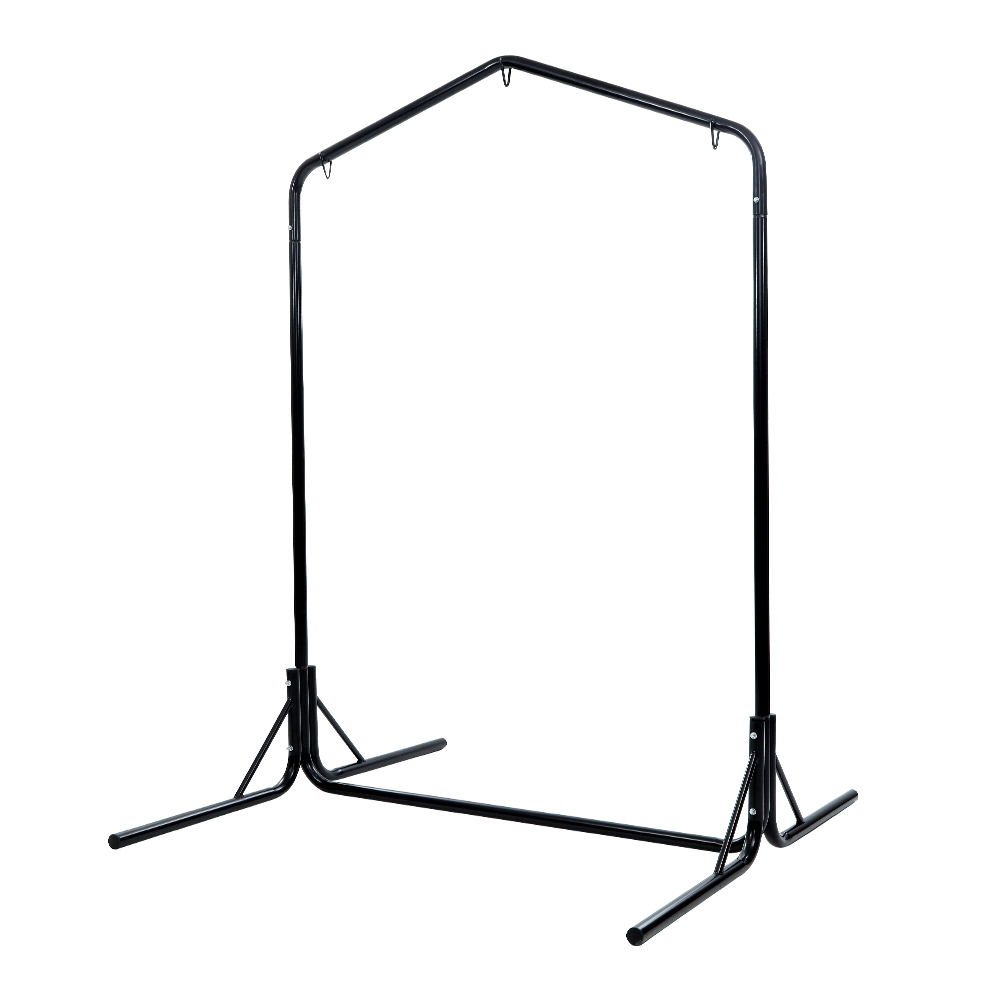 HM-CHAIR-STAND-U-00 Gardeon Hammock Chair Steel Stand 2 Person Double Outdoor Heavy Duty 200KG - Image 1