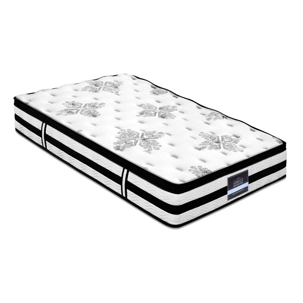 MATTRESS-0908-SINGLE-202502281448-07 Giselle Bedding 34cm Mattress Euro Top Pocket Spring Single - Image 1