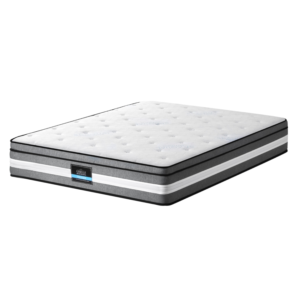 MATTRESS-B-LVORY-30-K-202506191530-00 Giselle Bedding 30cm Mattress Gel Foam Pocket Spring King - Image 1