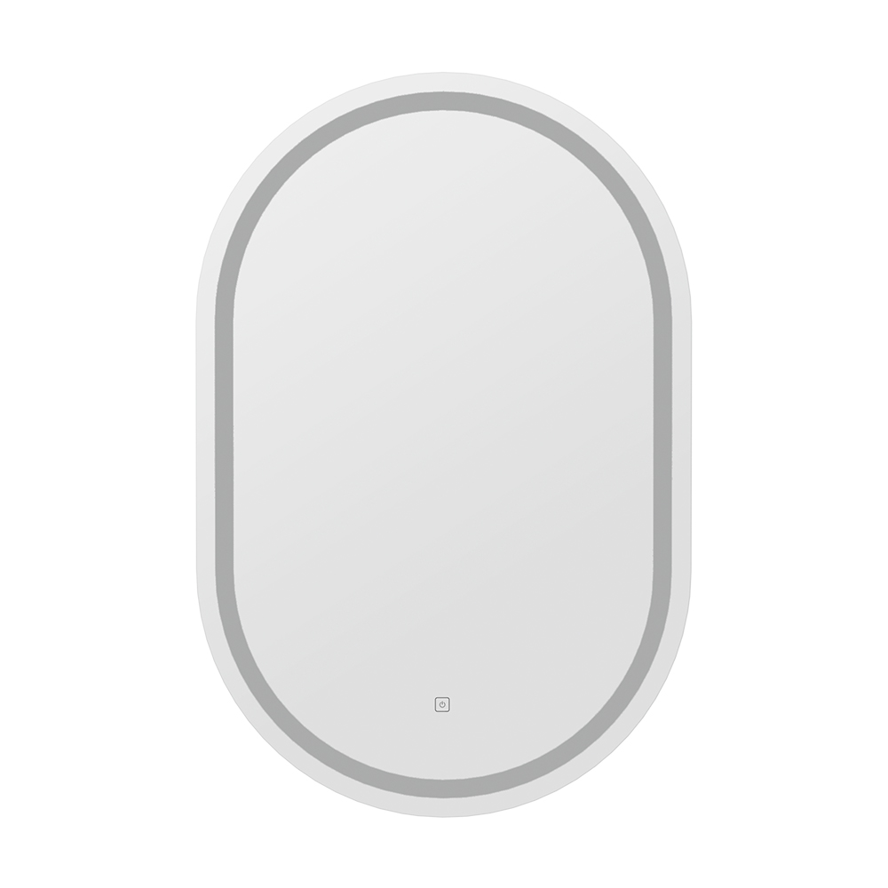 MM-E-WALL-OVAL-LED-5075-91779-00 Embellir LED Wall Mirror With Light 50X75CM Bathroom Decor Oval Mirrors Vanity - Image 1