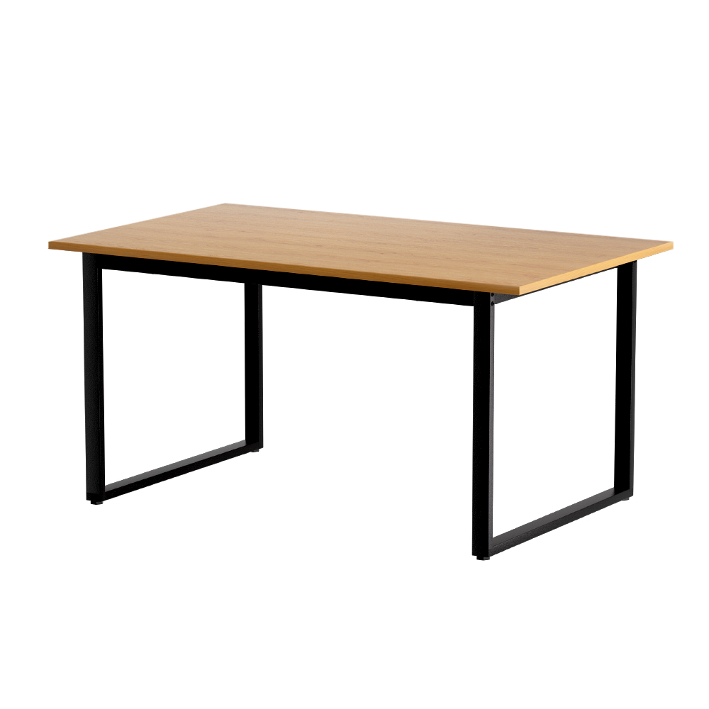 MO-DIN-TAB-01-WD-AB-91843-00 Artiss Dining Table 6 Seater Kitchen Cafe Rectangular Wooden Table 150CM - Image 1