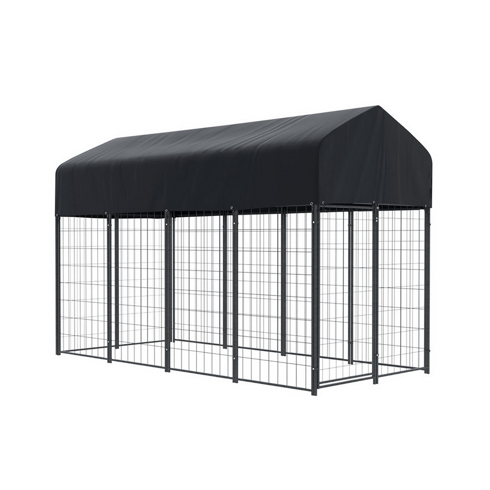PET-DOG-CAGE-250-AB-189523-00 i.Pet Dog Kennel Extra Large House Outdoor Playpen Pet Puppy Metal Backyard - Image 1