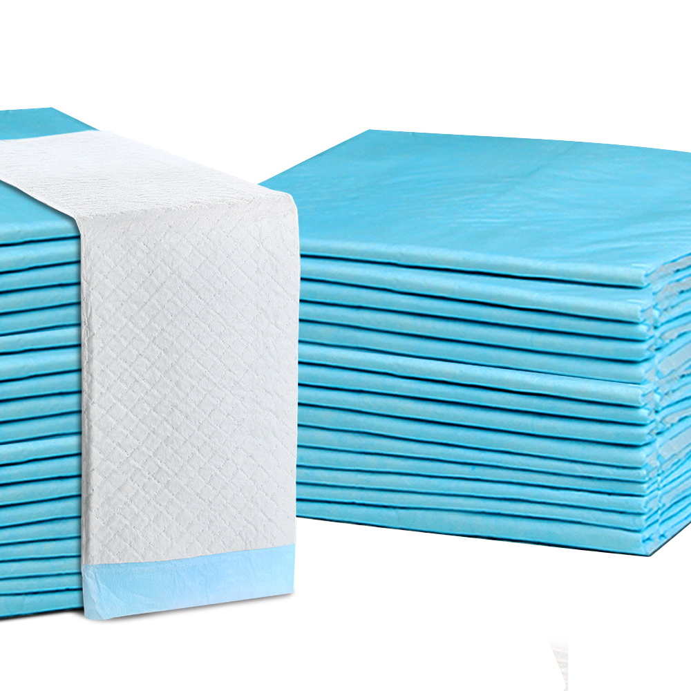 PET-PAD-BL-200-00 i.Pet Pet Training Pads 200pcs 60x60cm Puppy Dog Toilet Pee Indoor Super Absorbent Blue - Image 1