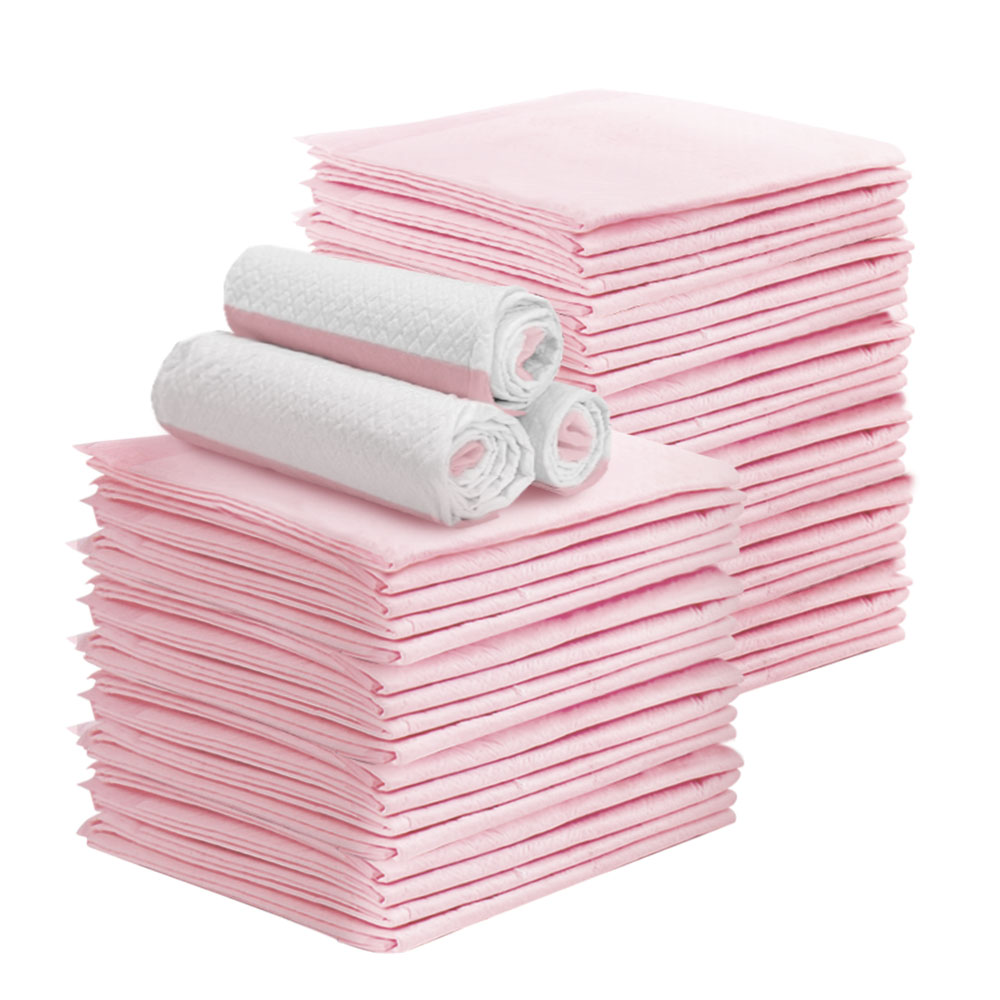PET-PAD-PK-200-00 i.Pet Pet Training Pads 200pcs 60x60cm Puppy Dog Toilet Pee Indoor Super Absorbent Pink - Image 1