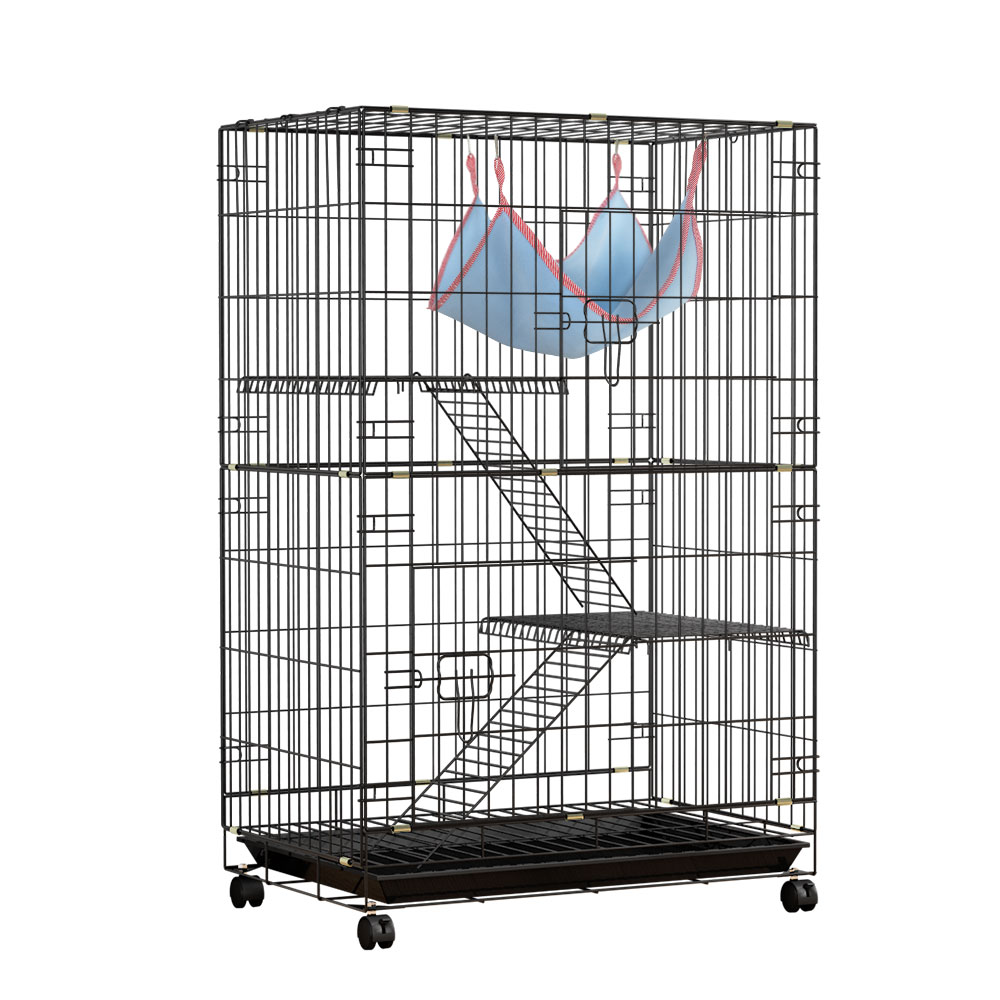 PET-RAB-CAGE-GV1907-00 i.Pet Rabbit Cage 100cm Hutch 3 Level Indoor Guinea Pig Ferret - Image 1