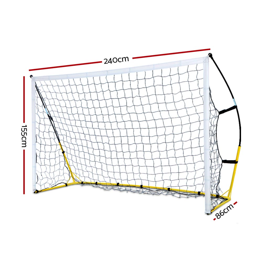 PN-S085-YE-00 Everfit 2.4m Football Soccer Net Portable Goal Net Rebounder Sports Training - Image 1