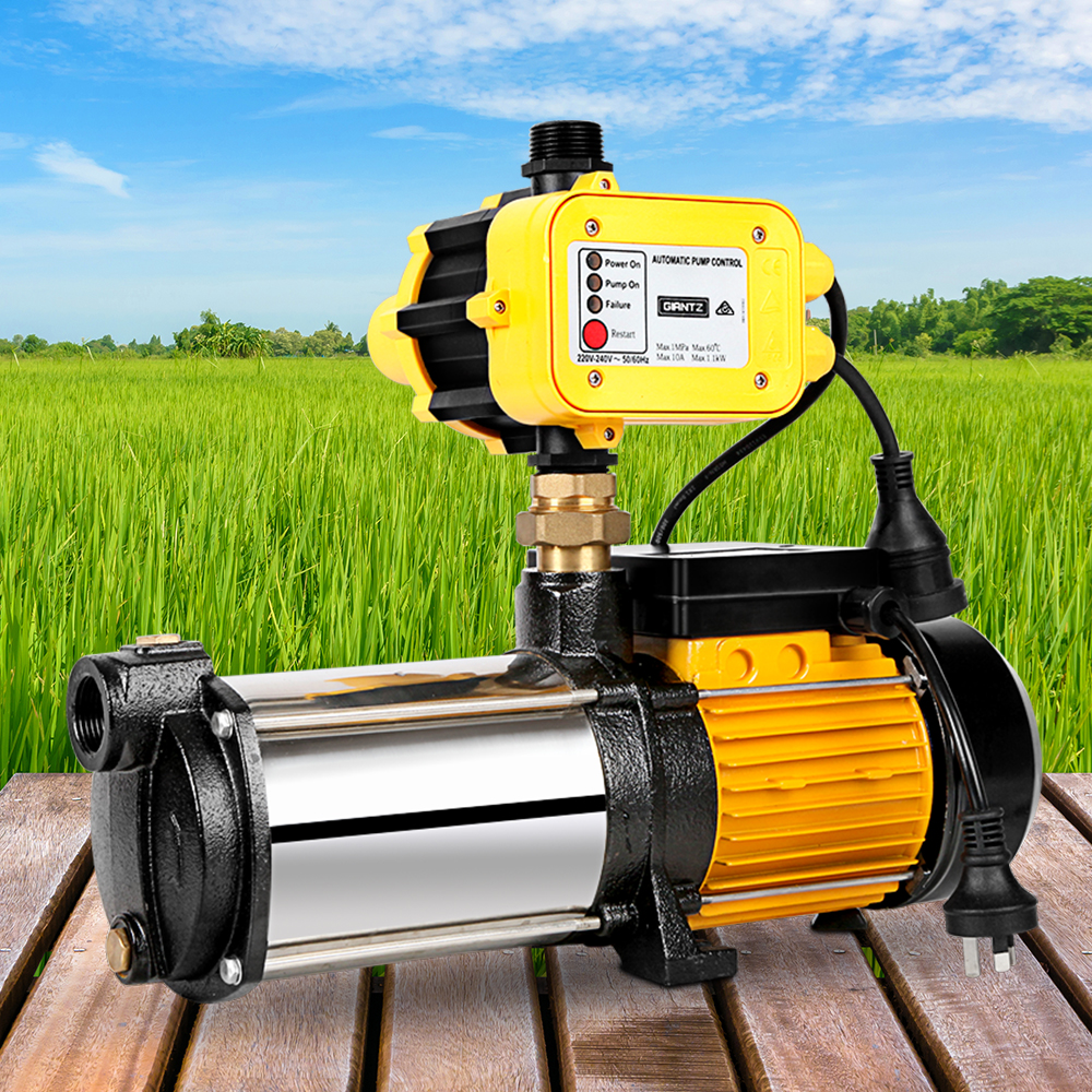 PUMP-ST5-25-OG-YEL-202502281958-00 Giantz Garden Water Pump High Pressure 2500W 5-Stage Tank Irrigation Yellow - Image 1