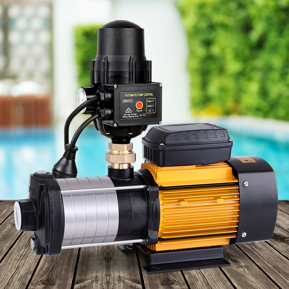 PUMP-ST6-SS-OG-TPC-202502282000-00 Giantz Garden Water Pump High Pressure 2500W 6-Stage Tank Irrigation Black - Image 1
