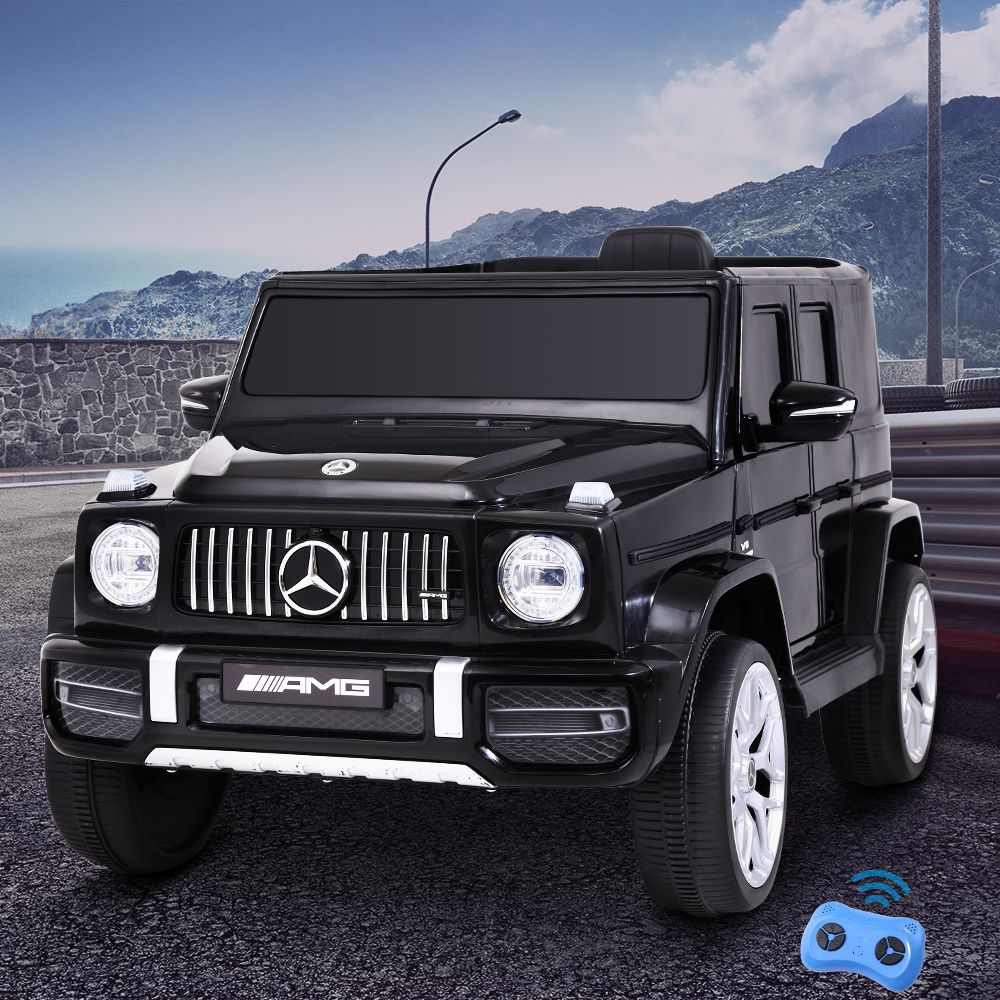 RCAR-AMG63-12V-BK-202502281548-00 Kids Electric Ride On Car Mercedes-Benz Licensed AMG G63 Toy Cars 12V Black - Image 1