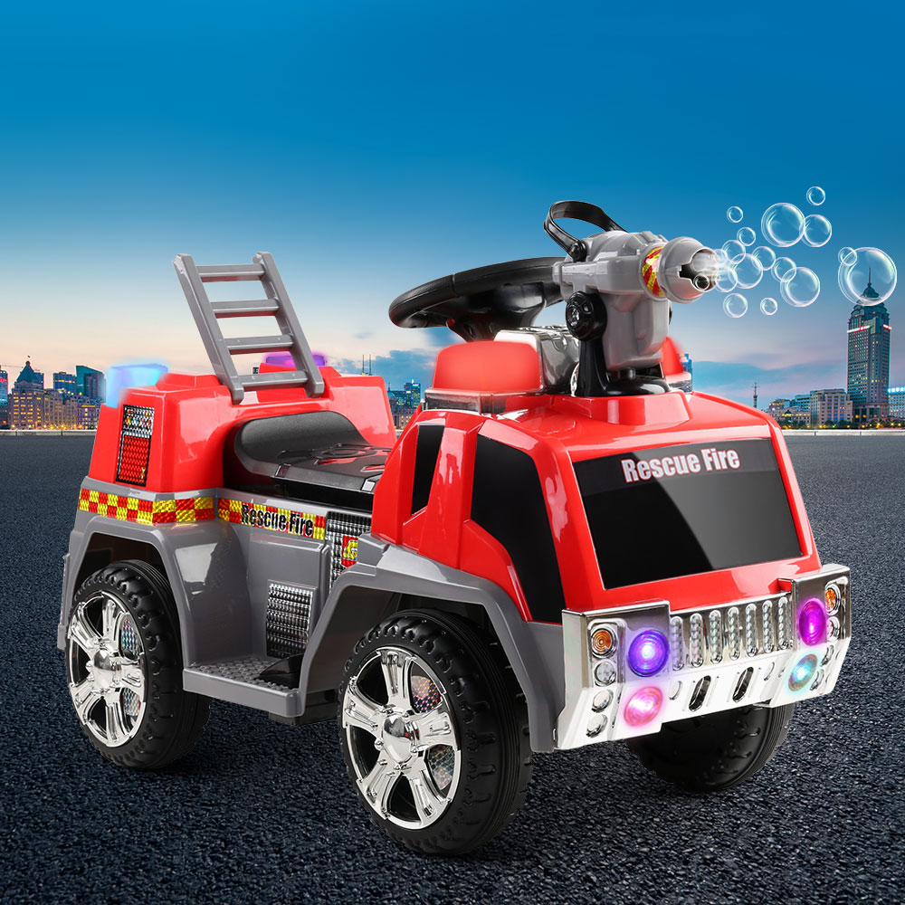 RCAR-FIRETRUCK-RDGY-202502281552-00 Rigo Kids Electric Ride On Car Fire Engine Fighting Truck Toy Cars 6V Red - Image 1