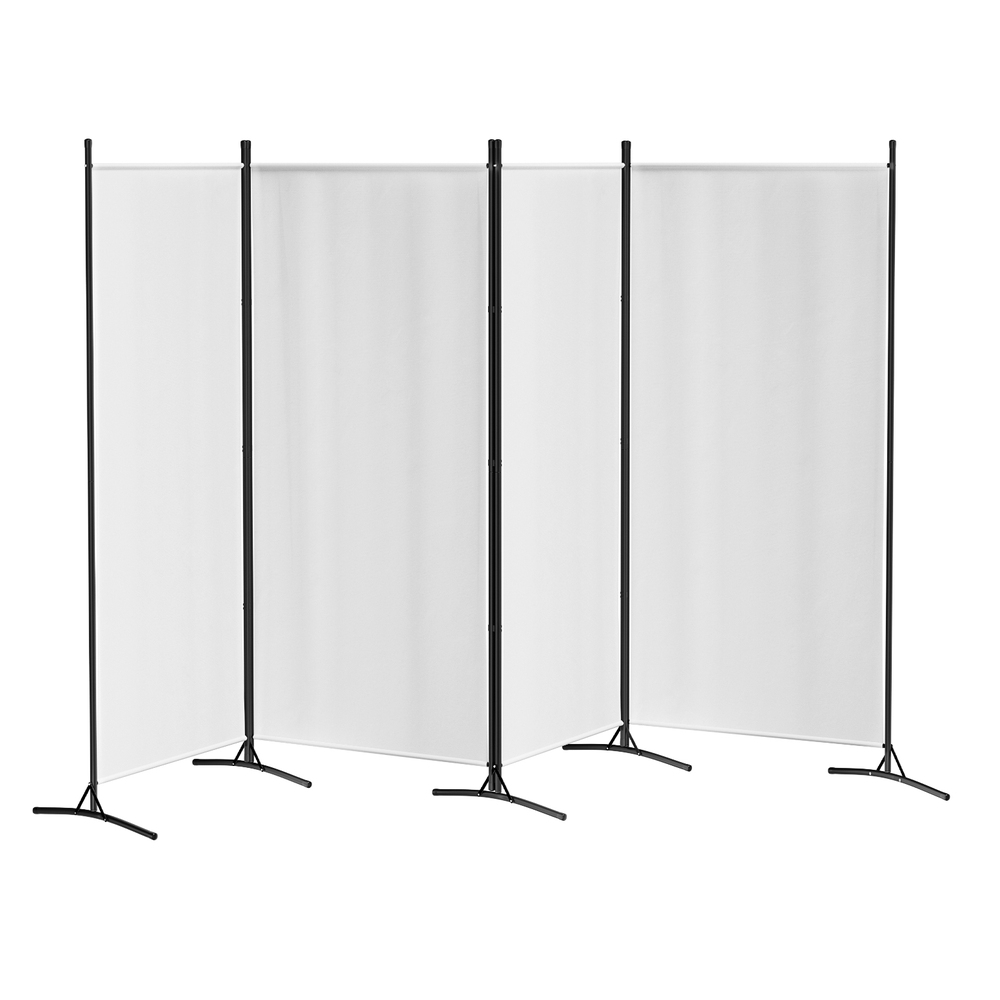 RD-D-PLY-345-WH-202503171800-00 Artiss 4 Panel Room Divider Screen 345x180cm Fabric White - Image 1