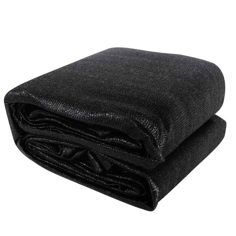 SAIL-H-6X7-C-BK-00 Instahut Shade Sail 6x7m Rectangle 280GSM 98% Black Shade Cloth - Image 1