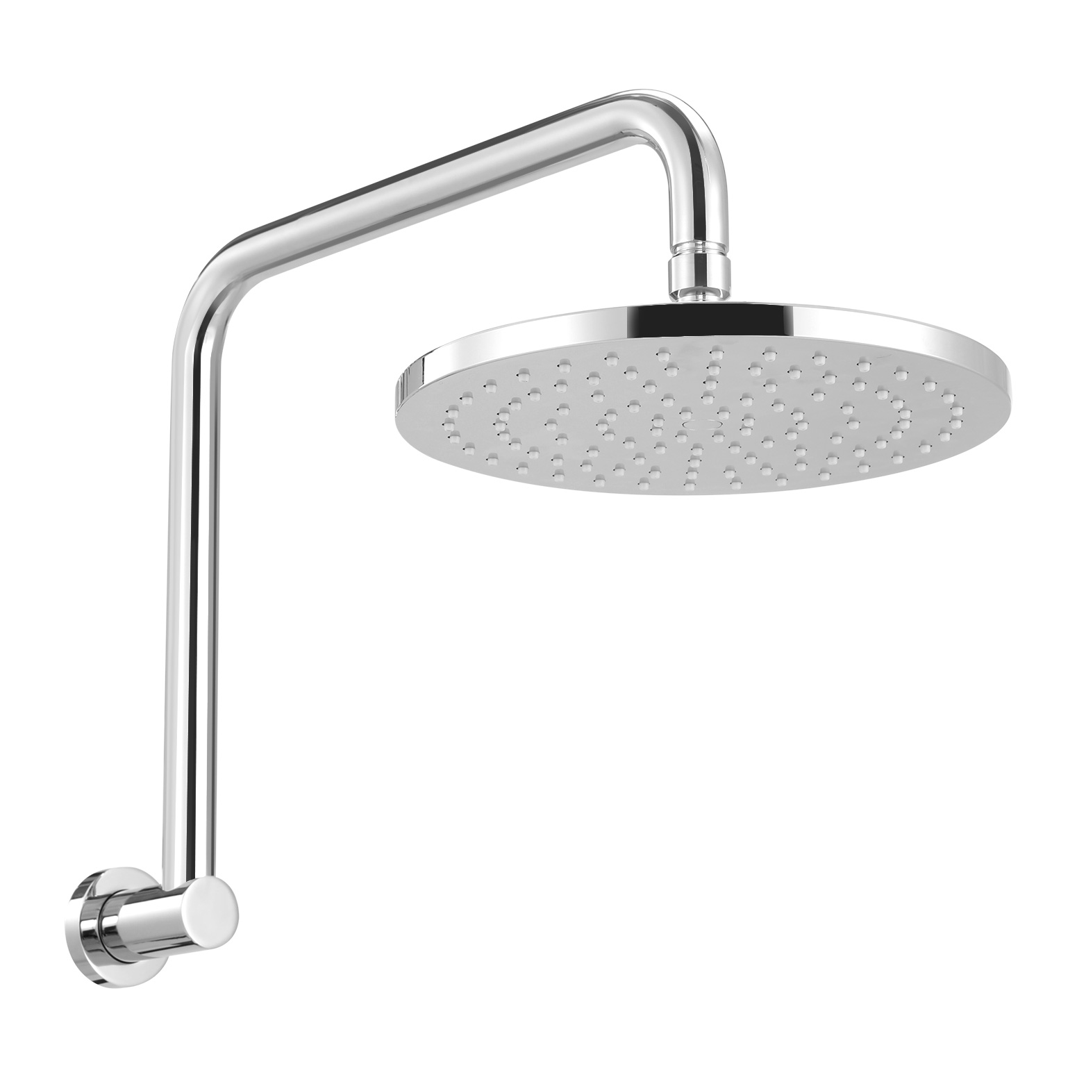 SHOWER-A3-RO-9-SI-159075-00 9'' Rain Shower Head Overhead High-pressure Swivel Chrome - Image 1