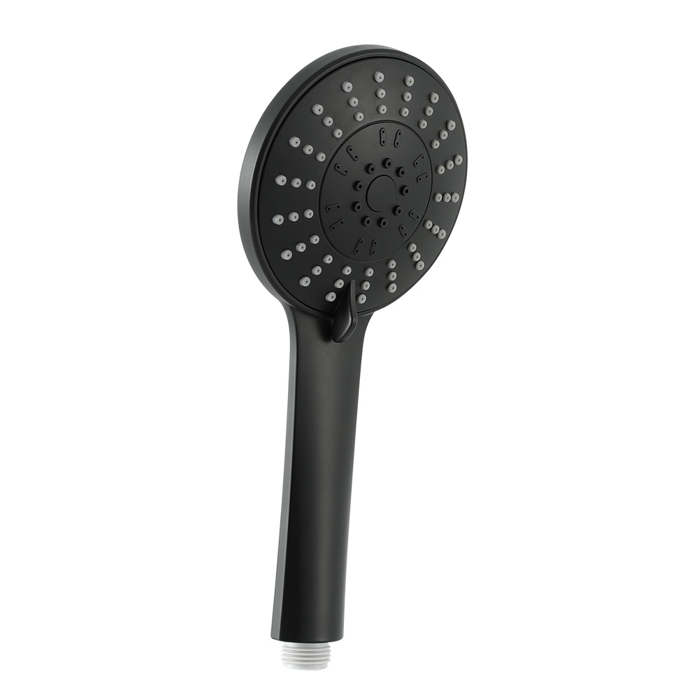 SHOWER-A4-RO-BK-91749-00 Handheld Shower Head 4.5" High Pressure 5 Modes Poweful Round Black - Image 1
